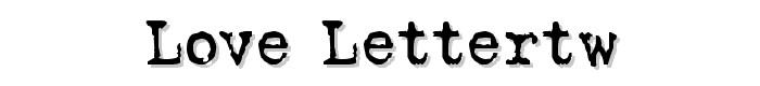Love LetterTW font